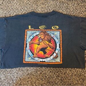 Leo Asrology Graphic T-Shirt - Black